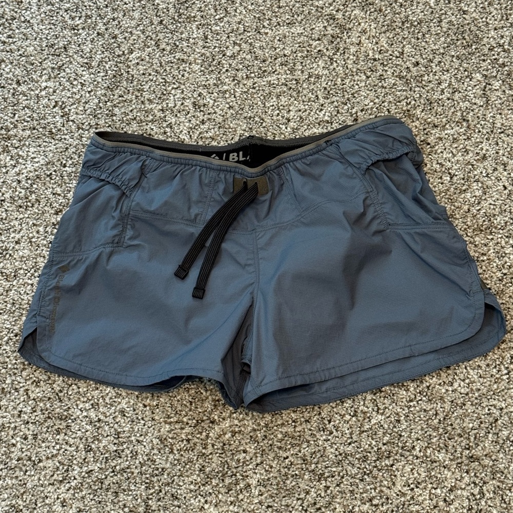 Black Diamond Women's Dusty Blue run Shorts 2.5 inch inseam